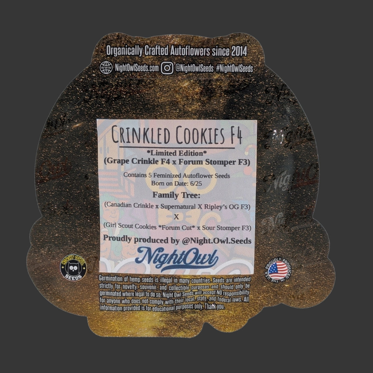 Night Owl Seeds-Crinkled Cookie F4